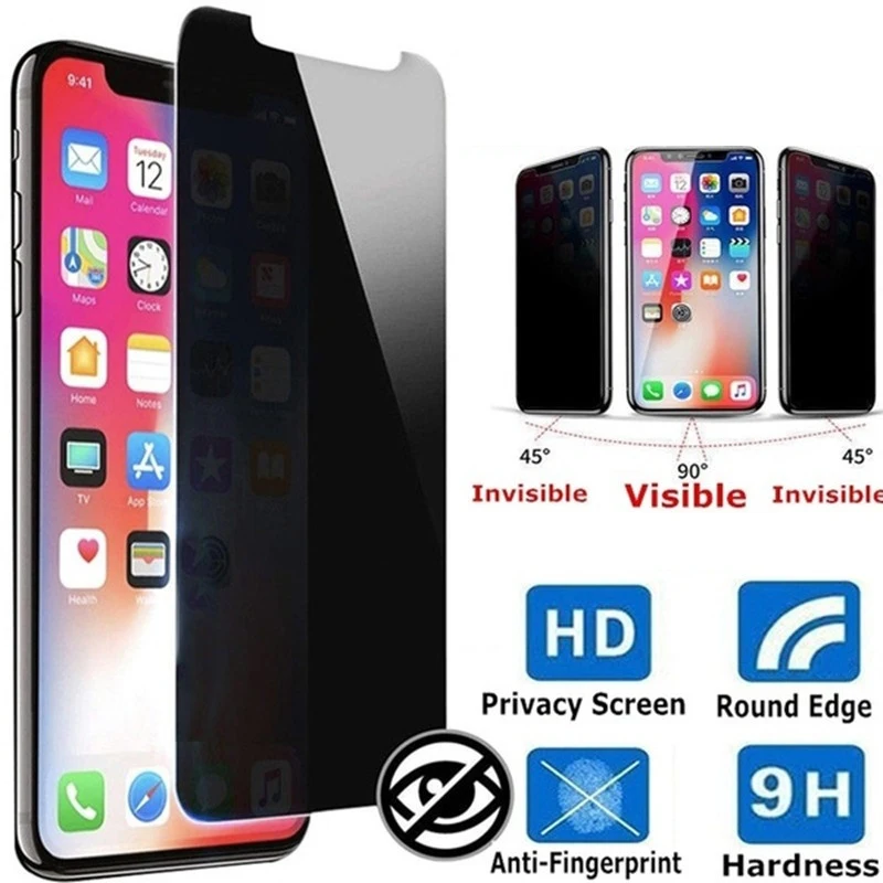 1 3 упаковки анти шпионское закаленное стекло для iPhone 11 Pro MAX XS XR X защита экрана