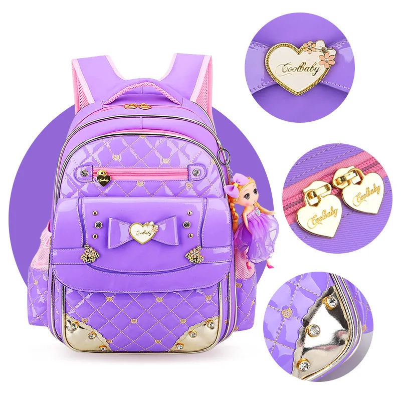 Backpacks Orthopedic 3D Cartoon Children School Bag For Girls School Backpacks Primary School Students Grade 1-6 Kids Satchels
