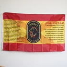 Флаг Испании с крестом бордового цвета, сборная группа, вмешательство арро-спецназа, полиция, гвардия, стихотворение 100D, полиэстер, 3x5 футов