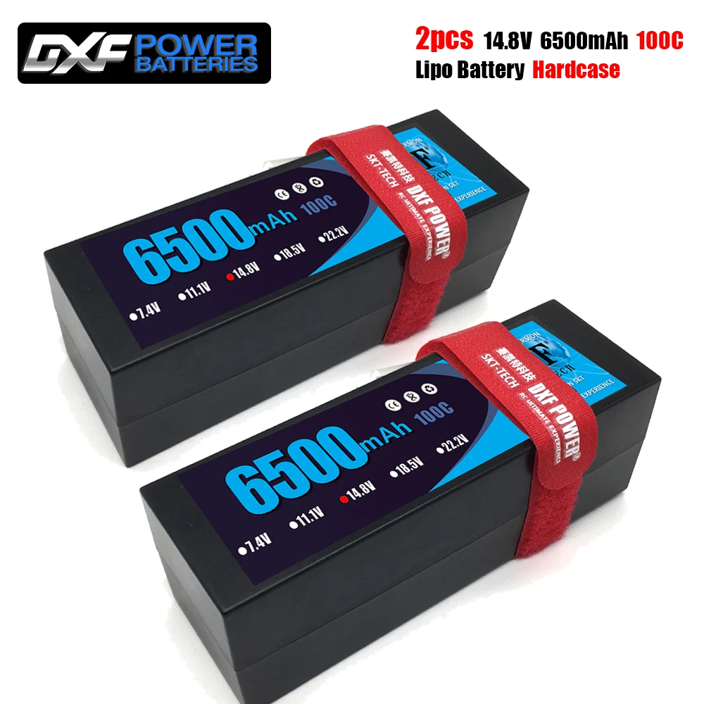 Литий полимерный аккумулятор DXF 6500 мАч 14 8 в 1/8 C/1/10 c жесткий корпус Deans/XT60/XT90/EC5/XT150