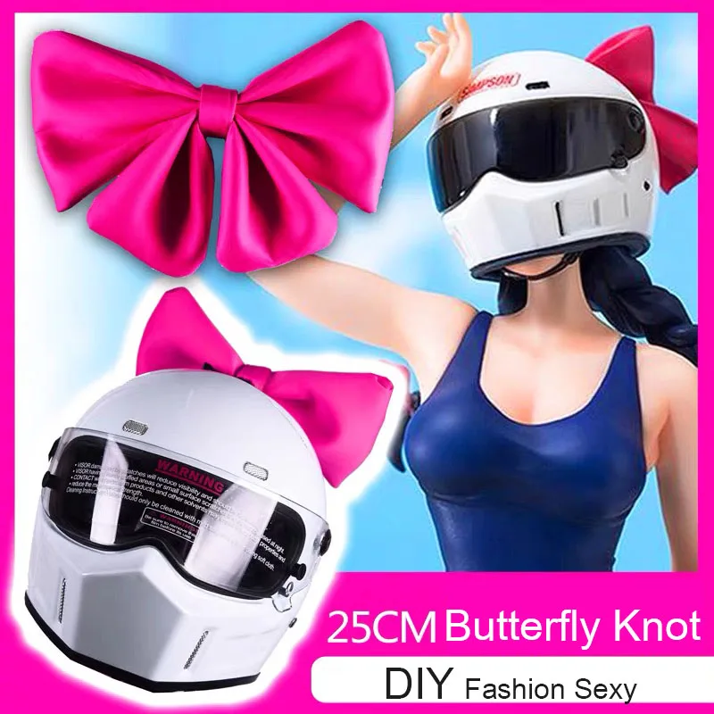

Car Motorcycle Helmet Butterfly Knot Motocross Full Face Off Road Helmet Decoration Sticker Cosplay Car Accessories Car styling