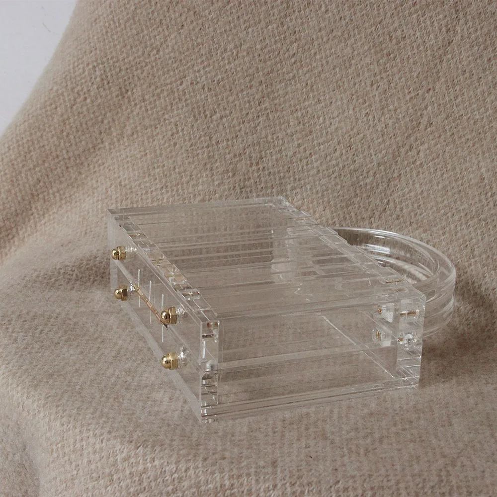 Женская вечерняя сумочка прозрачная акриловая сумка повседневная 2019|Вечерние