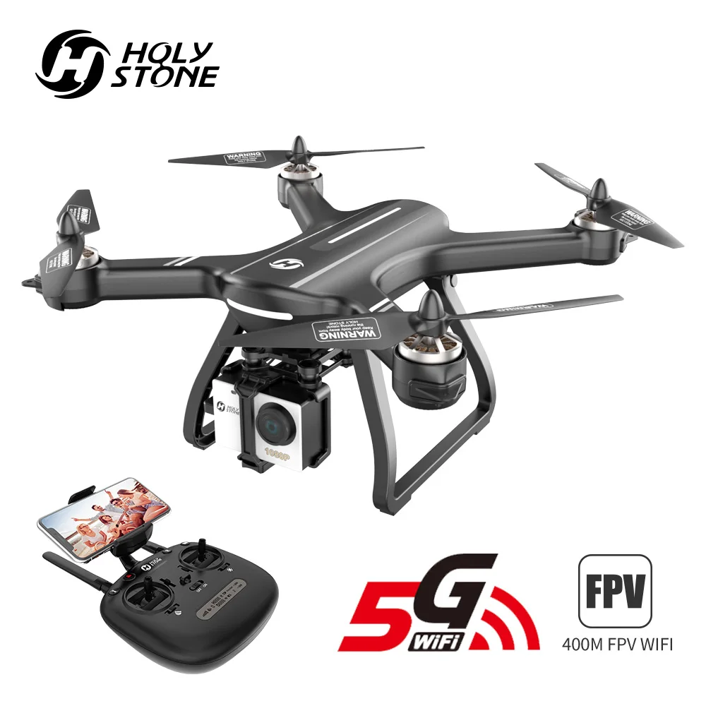 Holy Stone HS700 gps Дрон 5G с камерой Full HD 1080P Дрон gps бесщеточный 1 км 1000 м FPV профессиональная Com камера Wifi Квадрокоптер