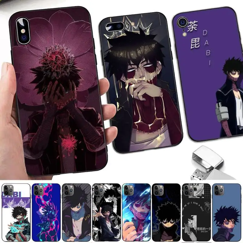 

Dabi My Hero Academia anime Phone Case for iphone 13 8 7 6 6S Plus X 5S SE 2020 XR 11 12mini pro XS MAX