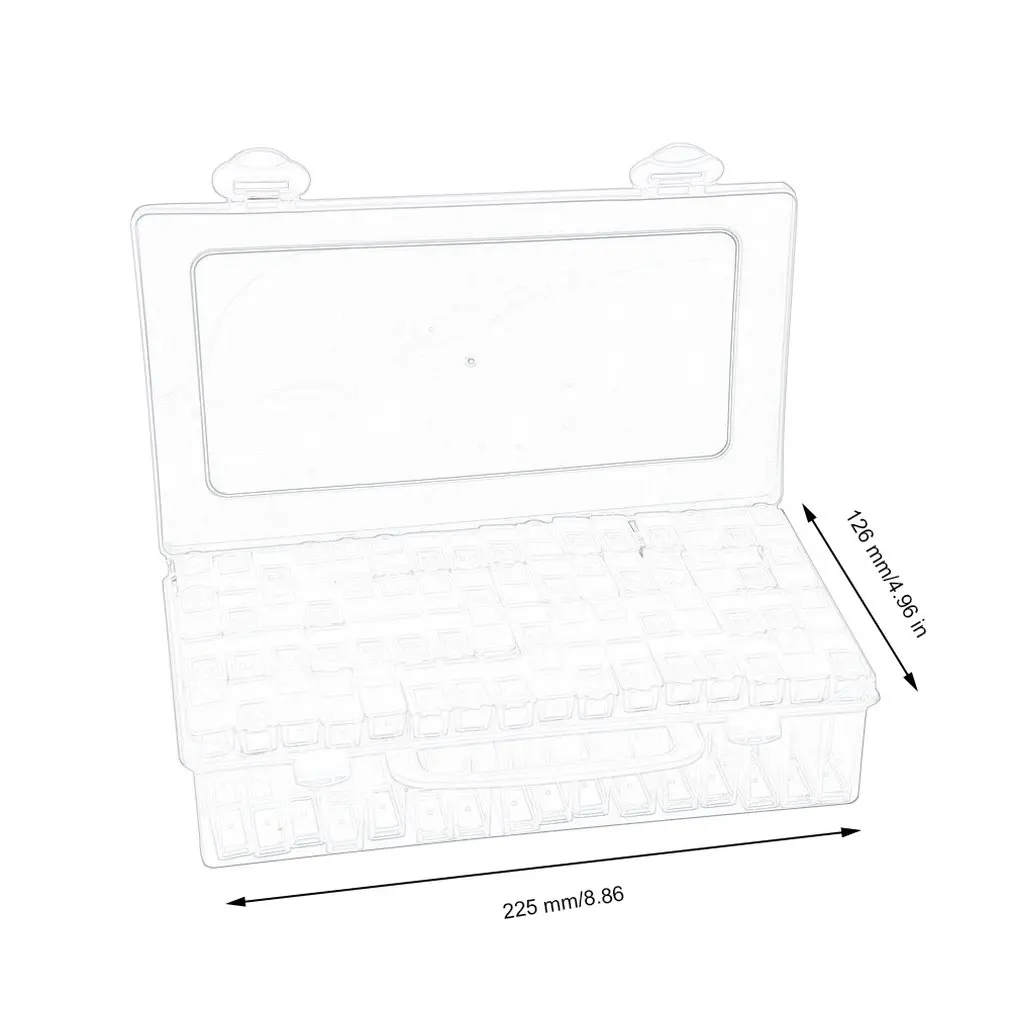 60 решеток чехол для хранения алмазной живописи коробка вышивки пластиковые