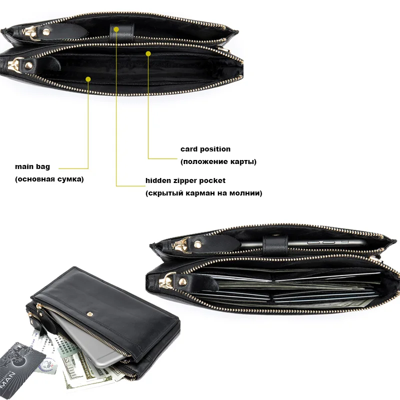 MVA сумка мужская мужской клатч из натуральной кожи Сцепления сумки Мужской