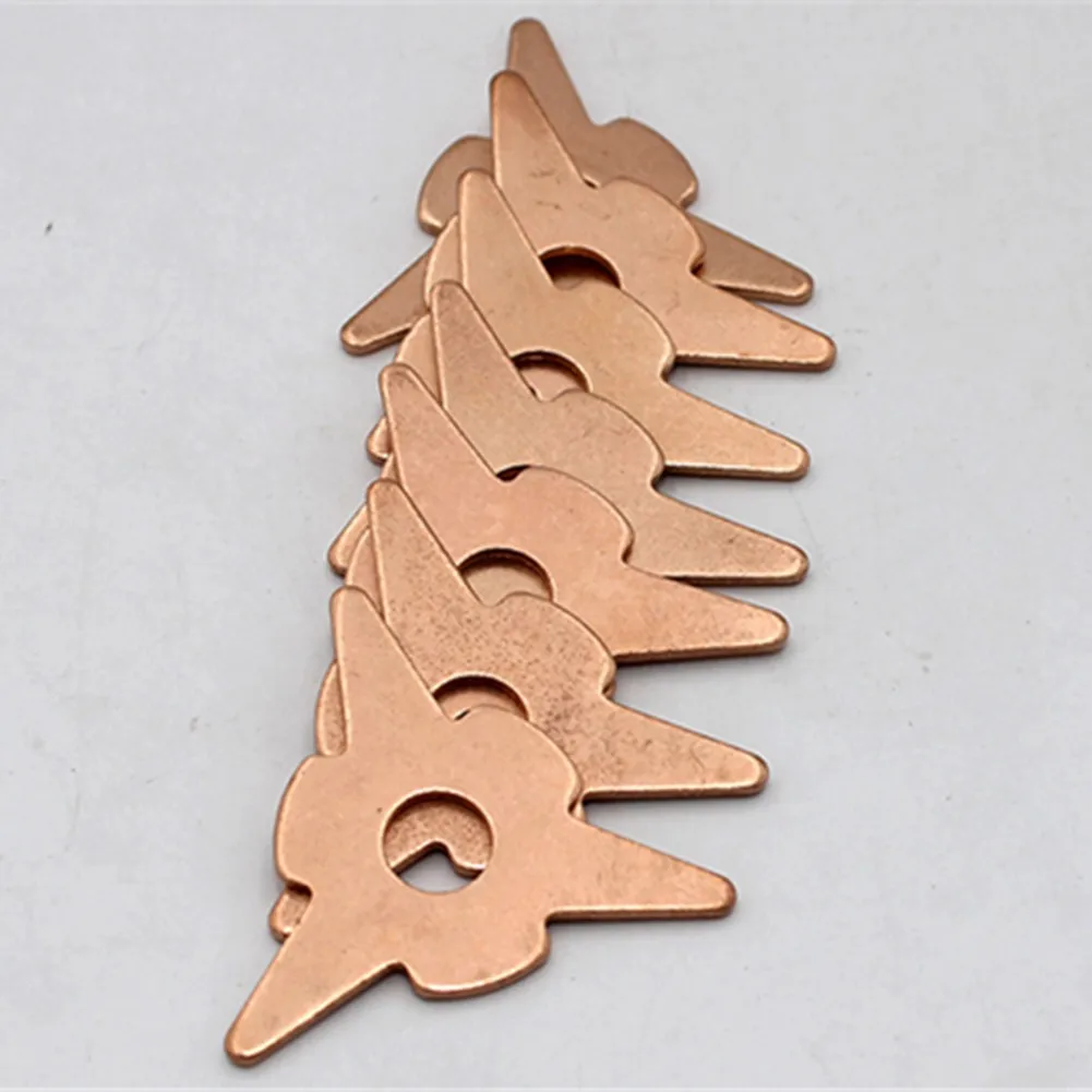 

Hot Sale 50Pcs/pack Mixed Washer Pad For Spotter Welder Accessories Consumables Plum Triangle