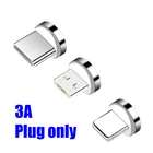 5 шт для 3A телефонный кабель запасная часть легко работать долговечный конвертер 360 градусов вращение магнитные наконечники адаптер для зарядного кабеля