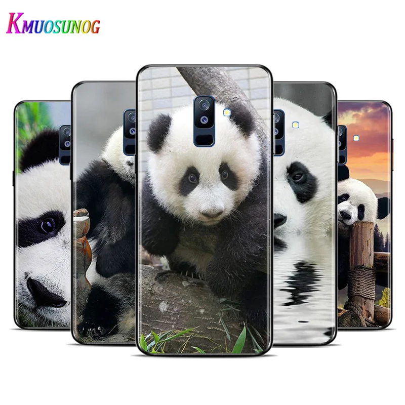 

Cute Little Panda Bear For Samsung Galaxy A9 A8S A8 A7 A6S A6 A5 A3 A750 Plus 2018 2017 2016 Star Phone Case