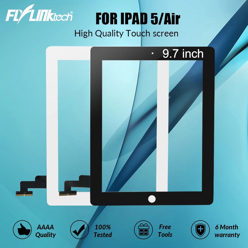 Flylinktech для Apple iPad 5 A1474 A1475 A1476 сенсорный экран Air A1822 A1823 9 7 &quotдигитайзер дисплей