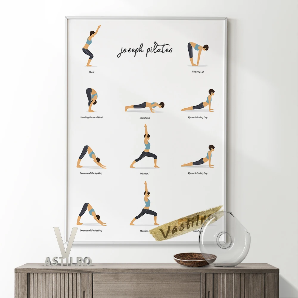

Yoga Namaste Asanas Bodybuilding Poster Iyengar Picture Canvas Painting Fitness Room Wall Art Home Decoration Gym Lover Gift