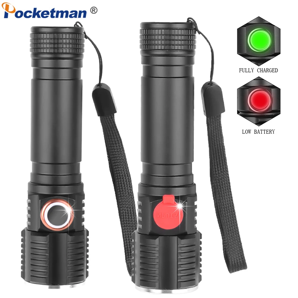 Ультра Яркий многофункциональный масштабируемый светодиодный фонарик