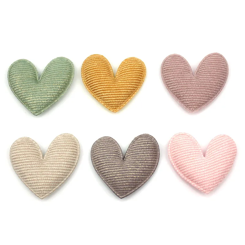 Аппликации в форме сердца детские золотые 4 8 см 24 шт. | Дом и сад