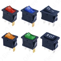 1pcs kcd1 2piin 3pin boat car rocker switch 6a10a 250v125v ac red yellow green blue black button best price kcd1