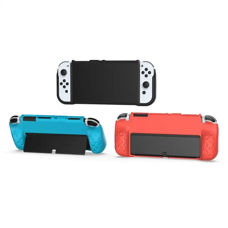 

Protective Cover For Nintendo Switch OLED Shock-Absorption DOCKABLE TPU CASE Ergonomic Design FULL PROTECTION For Switch OLED