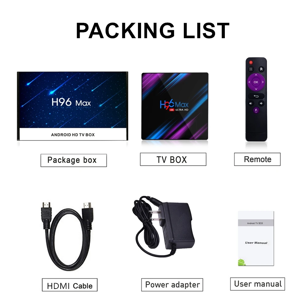 ТВ-приставка на Android 9 0 4K Ultra HD медиаплеер TV Box Youtube Google Assistant Φ Wif Bluetooth 4 16 ГБ 32 |