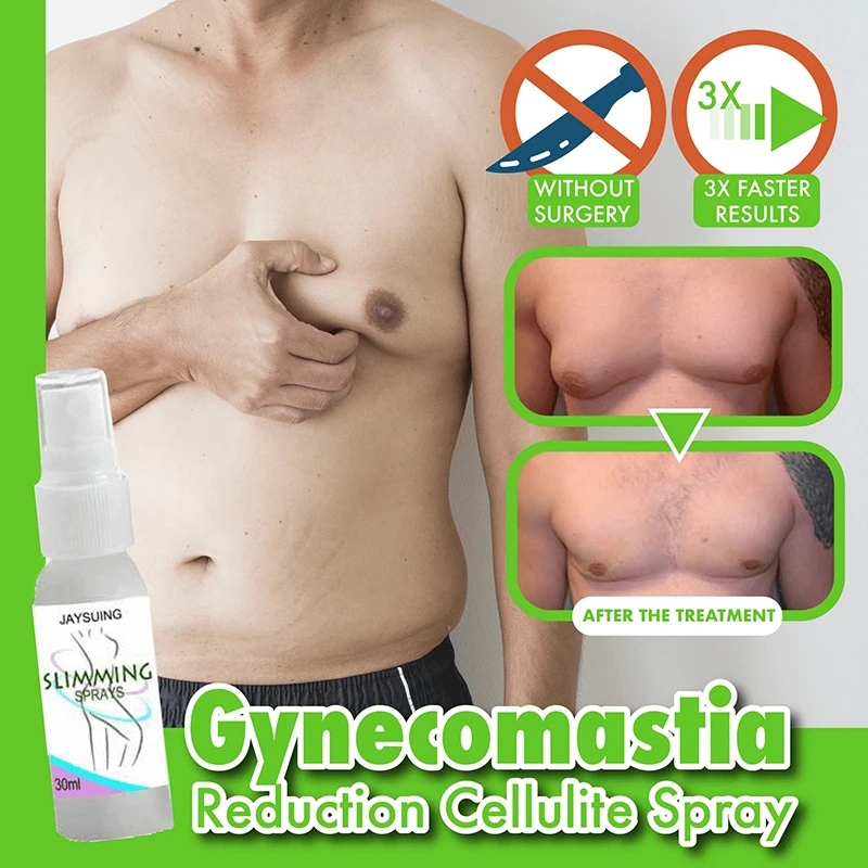 

30ml Men's Muscle Accelerator Sprayer Gynecomastia Reduction Cellulite Spray Natural Extracts For Tightening Muscle Health Care