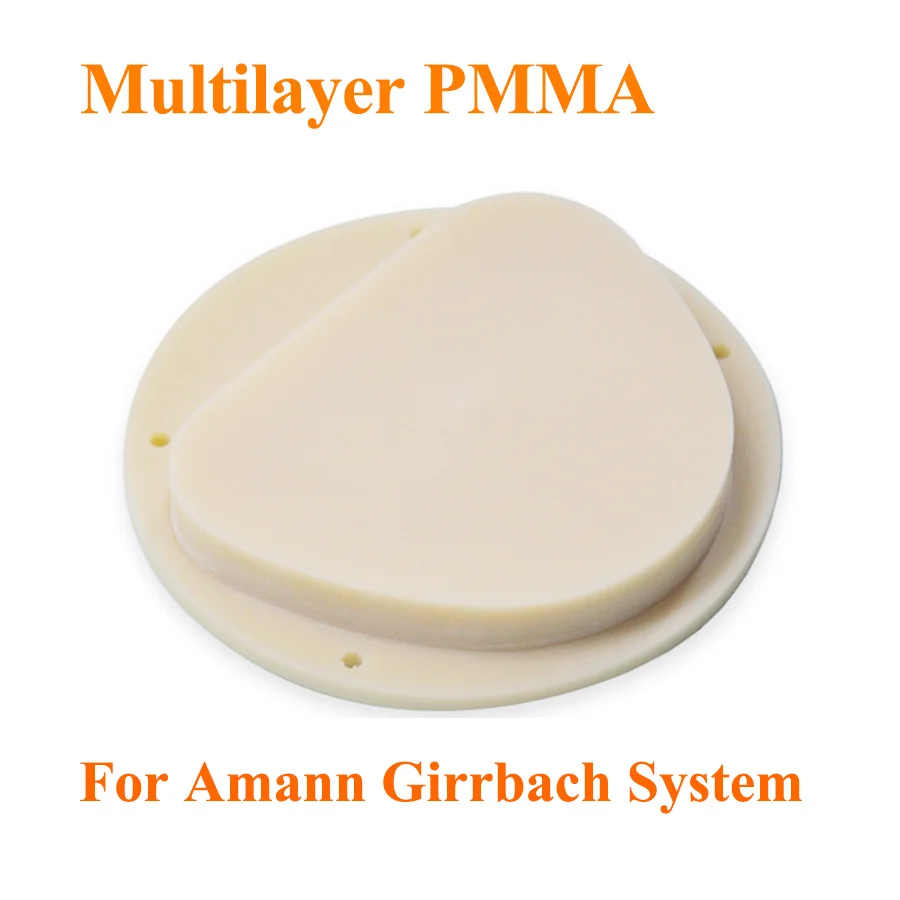 

3 Pieces AG 89x71 Bleach Multi Layer PMMA CADCAM Block/Multilayer Acrylic Discs