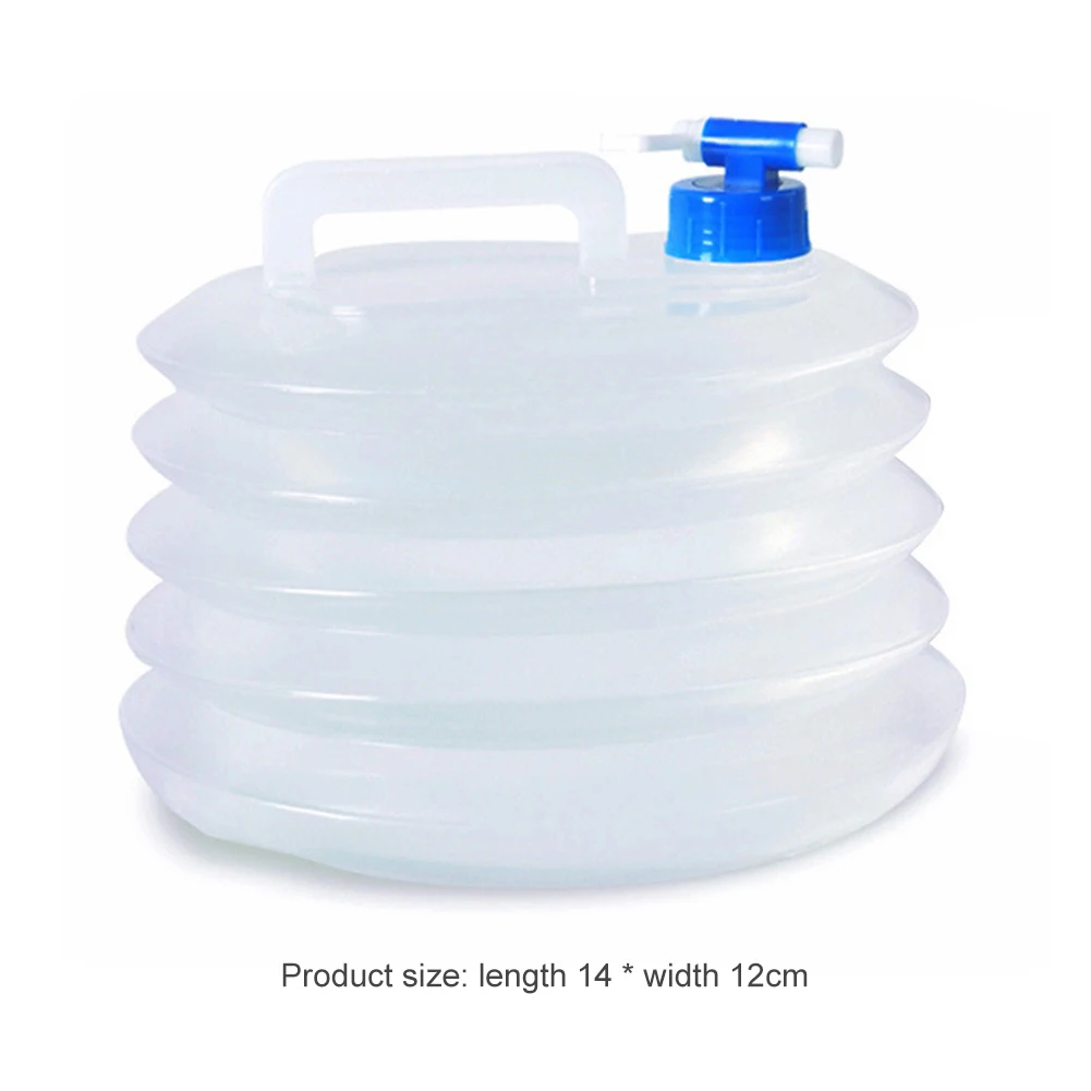 

Foldable Leakproof Water Storage Container Outdoor Camp Water Carrier Jug Bucket Camping Portable Outdoor Elements