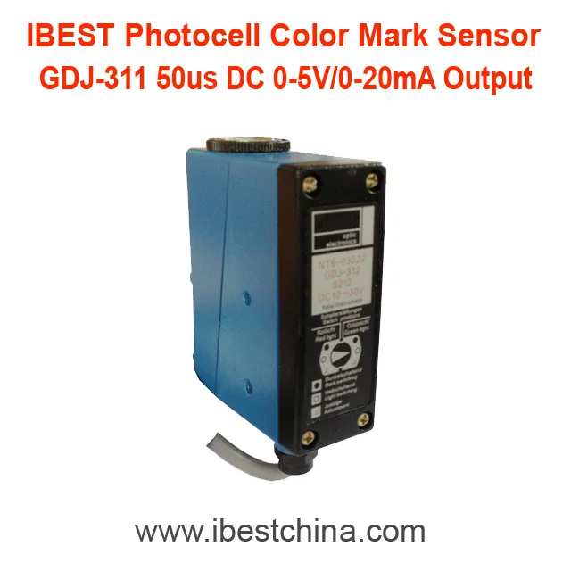 

GDJ-411 Print Photocell Photoeye Color Mark Sensor Switch/Contrast Sensor NPN/PNP 12V/24V DC (IBEST)