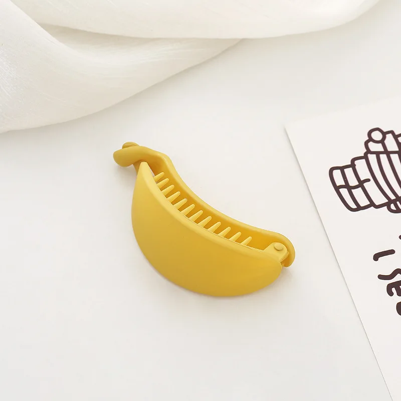 

Желтая Пластиковая заколка для волос, зажимы для волос, зажимы для конского хвоста, модные заколки для волос для женщин и девочек