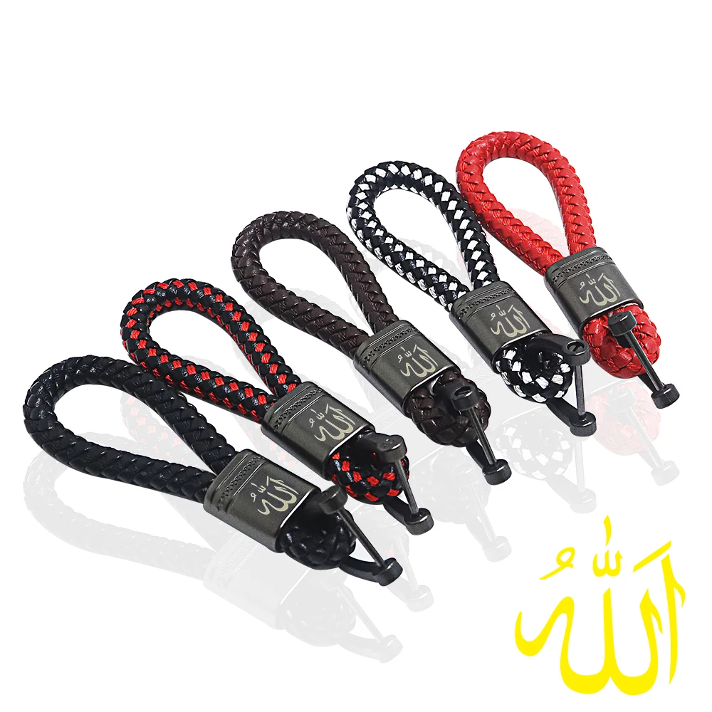 

Good quality leather car key ring for Allah GODDESS keychain