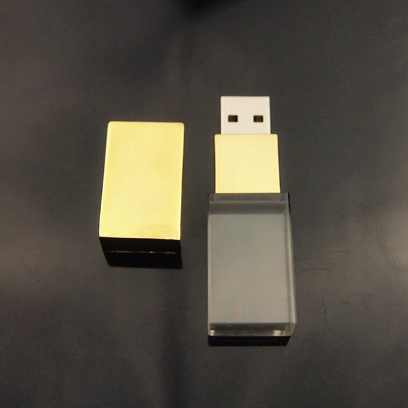 Изготовленный На Заказ 3D логотип изысканный флеш-накопитель с кристаллами 2 0 Usb 4