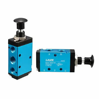 

Manual Hand Pull Push Solenoid Valve 2 Position 5 Way Pneumatic G 1/4",2pcs