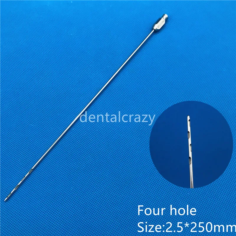 1 шт. нержавеющая сталь поворот четыре отверстия канюля для липосакции красоты