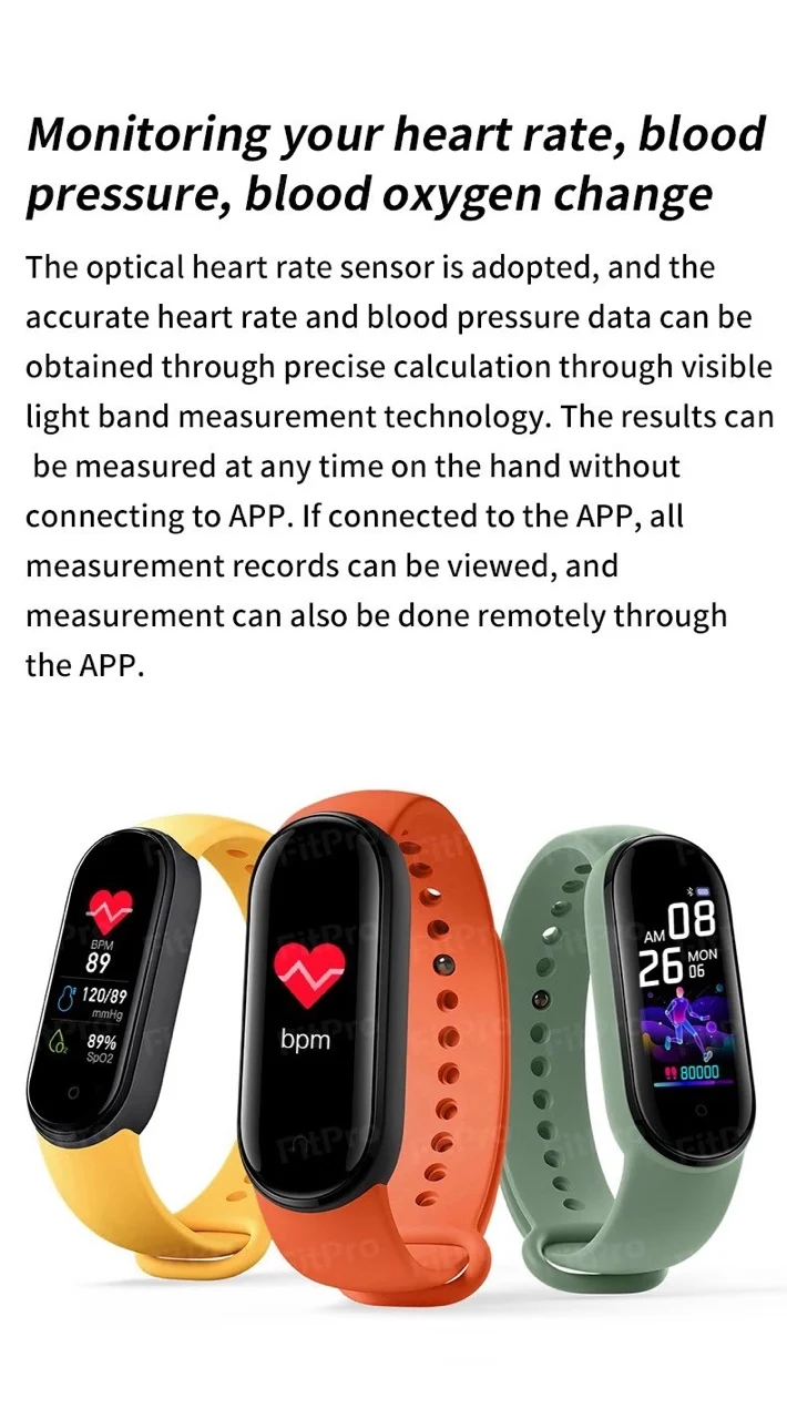 m5 smart bracelet bluetooth sport fitness tracker heart rate monitor waterproof women men wristwatch wearable devices wristbands free global shipping