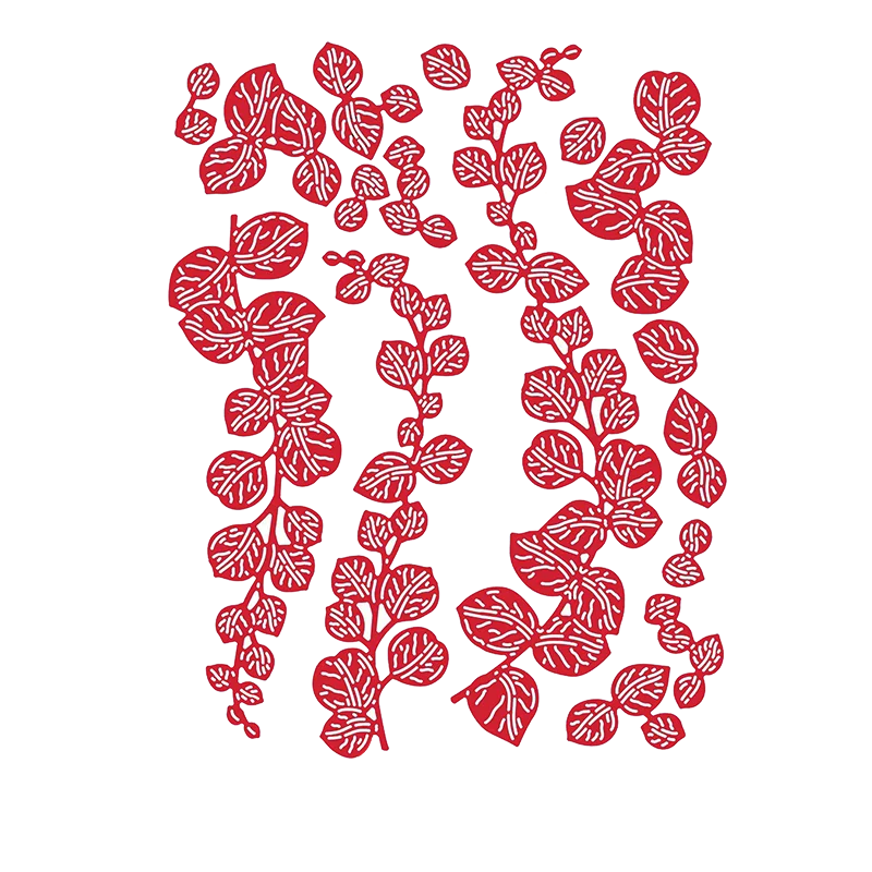 Металлические Вырубные штампы с зелеными листьями вырубки для изготовления