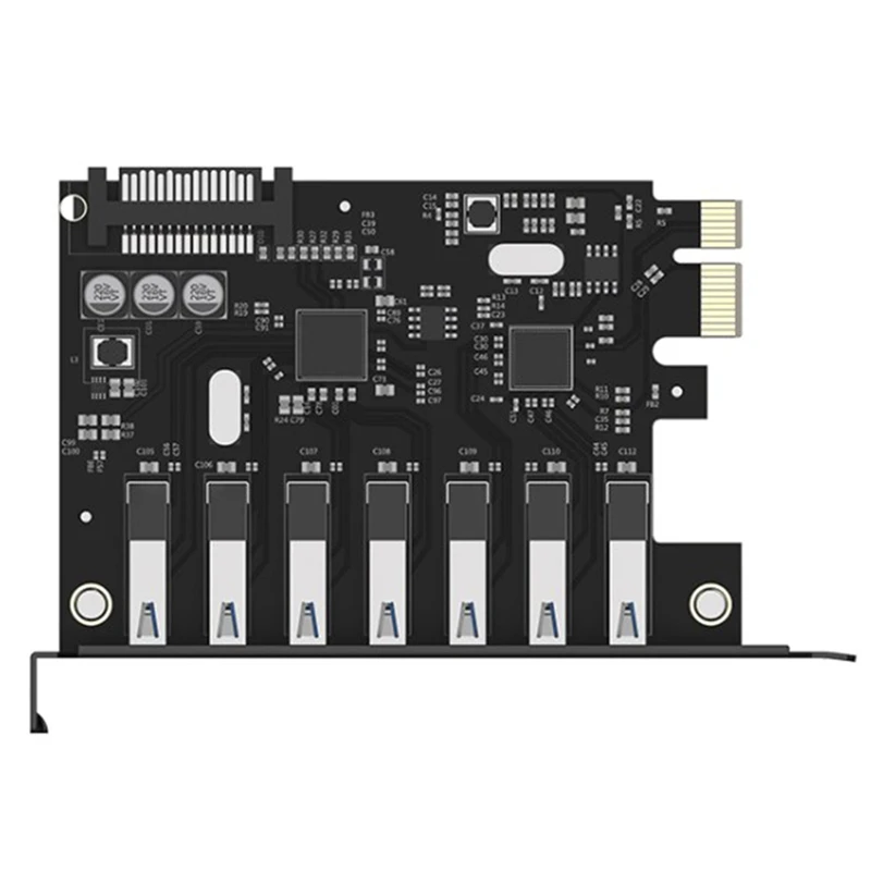 USB-адаптер PCIE ORICO SuperSpeed 7 портов с 15-контактным разъемом SATA | Компьютеры и офис