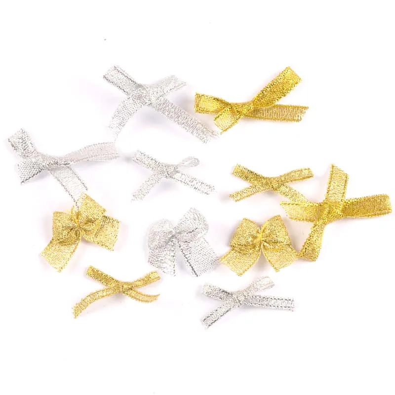 50 шт. Серебряный/Золотой бант Рождественская елка украшение Рождественское