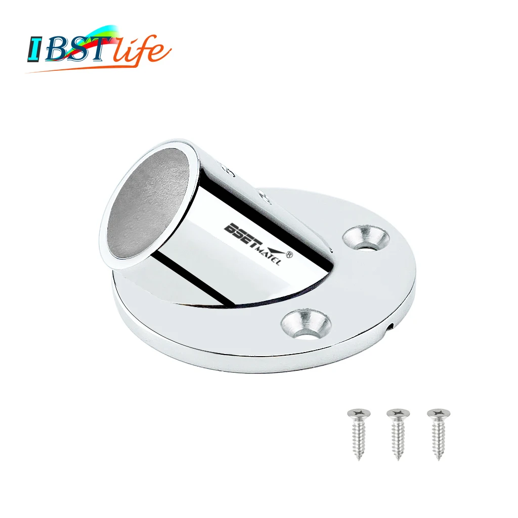 

Multiple Angles 316 Stainless Steel Boat Round Base Marine Yacht Hand Rail Fitting Rail Tube Stanchion Base Column Accessories
