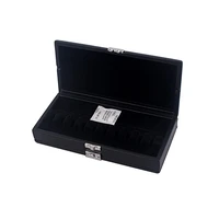 high quality durable double layer pu leather bassoon reed storage box for can hold 20 reeds for musical accessories