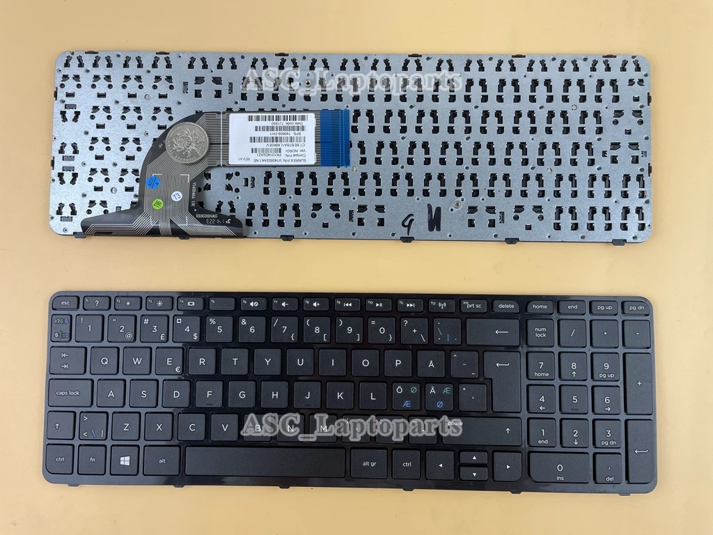 Новая норвежская шведская Скандинавская финская Датская клавиатура для HP Pavilion