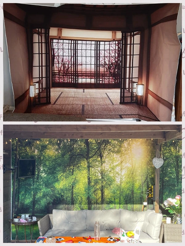 Фон для фотосъемки Yeele в японском стиле Весна природа гостиная дом фотография