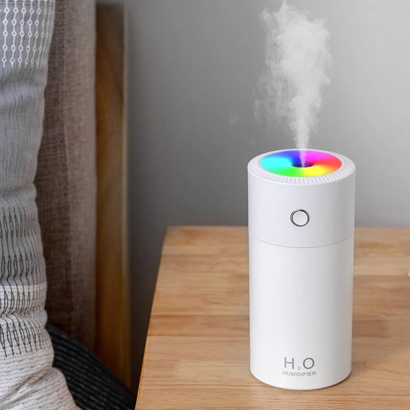 

310ML Humidifier Car Air Freshener Purifier Mini Desktop Aroma Oil Diffuser Cool Mist Maker with LED Night Light for Home Office