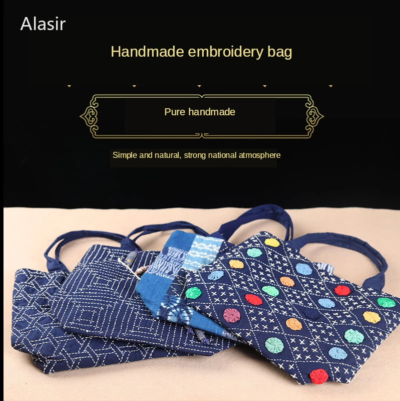 Alasir Этническая вышивка женская сумка большая вместительность Повседневная