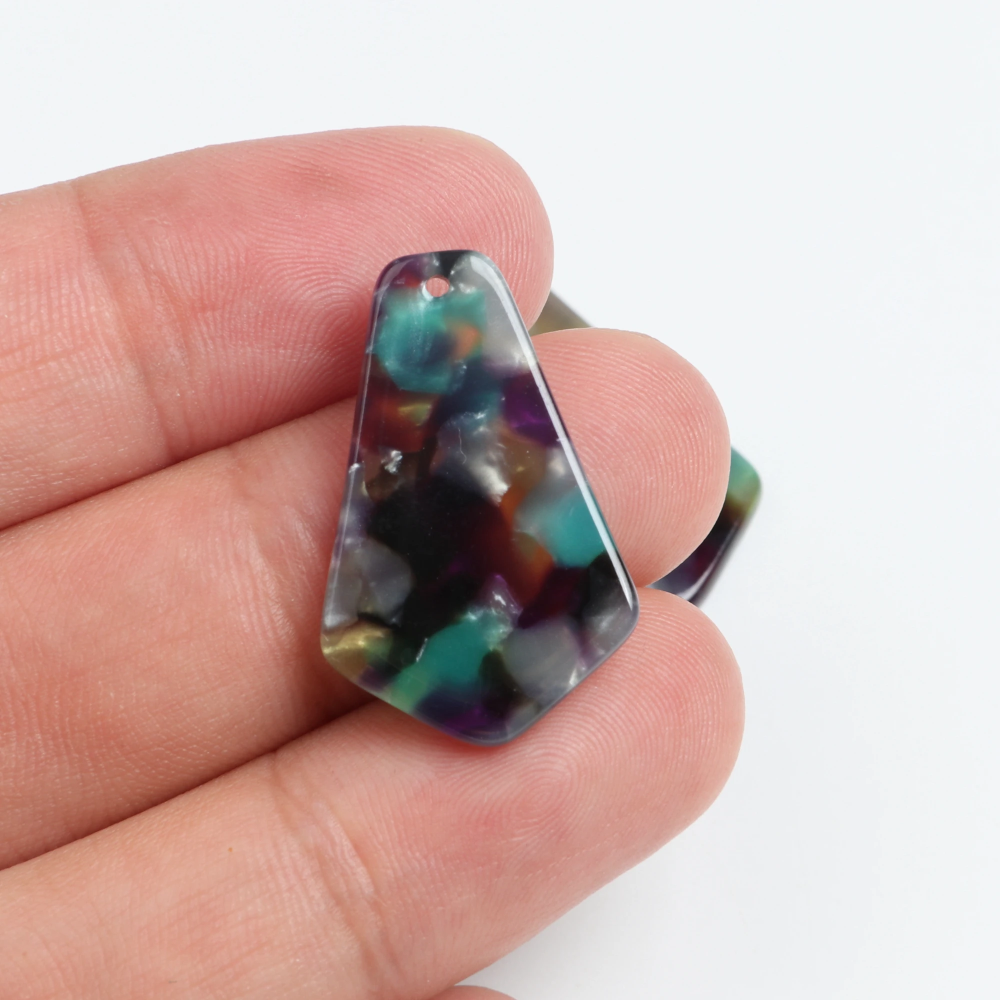 Черепаховая раковина ацетатный акриловый кулон Геометрическая подвеска бохо