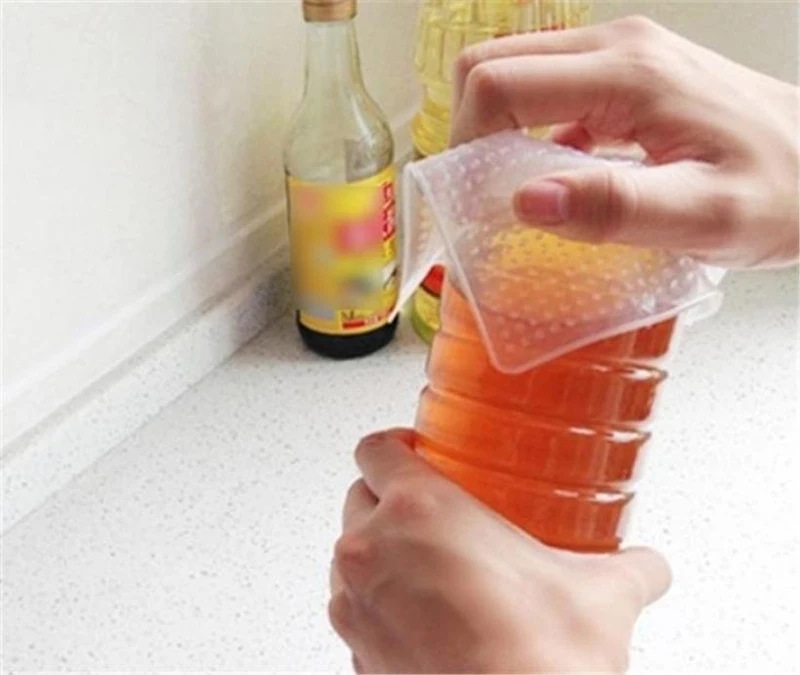 Многофункциональная силиконовая пищевая обертка прозрачная многоразовая s