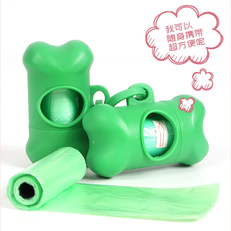 Дозатор для мешков домашних животных собачьих в форме костей пластиковая