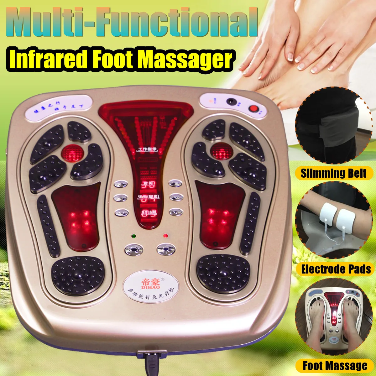 220 В инфракрасный массажер для стоп Электромагнитная волна импульсная