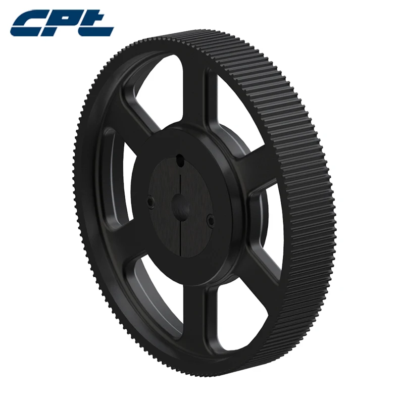 Зубчатый шкив CPT HTD 8M чугунный материал Шаг 8 мм широкие ремни 144 зубьев 30