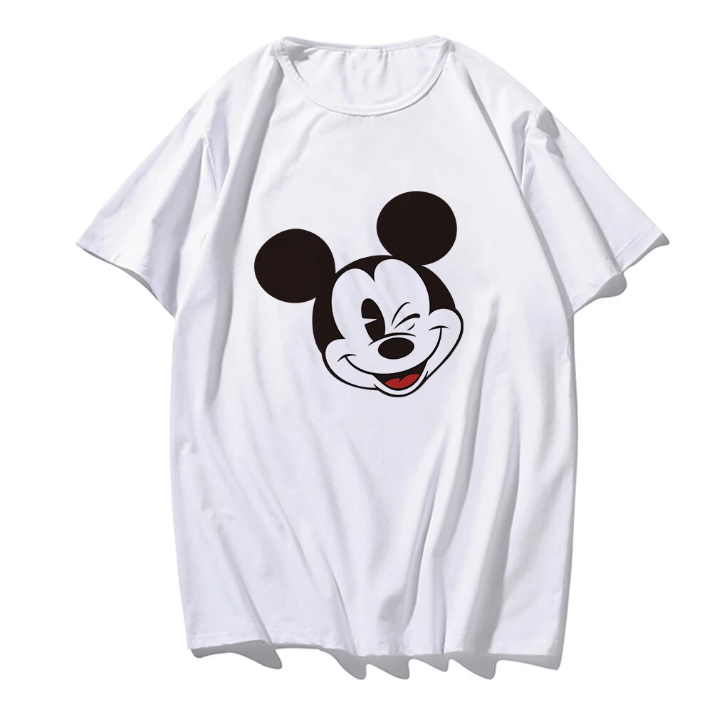 

Short Sleeve Micky Mouse Disney аноя ђболк Crop Tops Cartoon Summer Cool Fashion Women White Tshirt Femme Clothing Kawaii