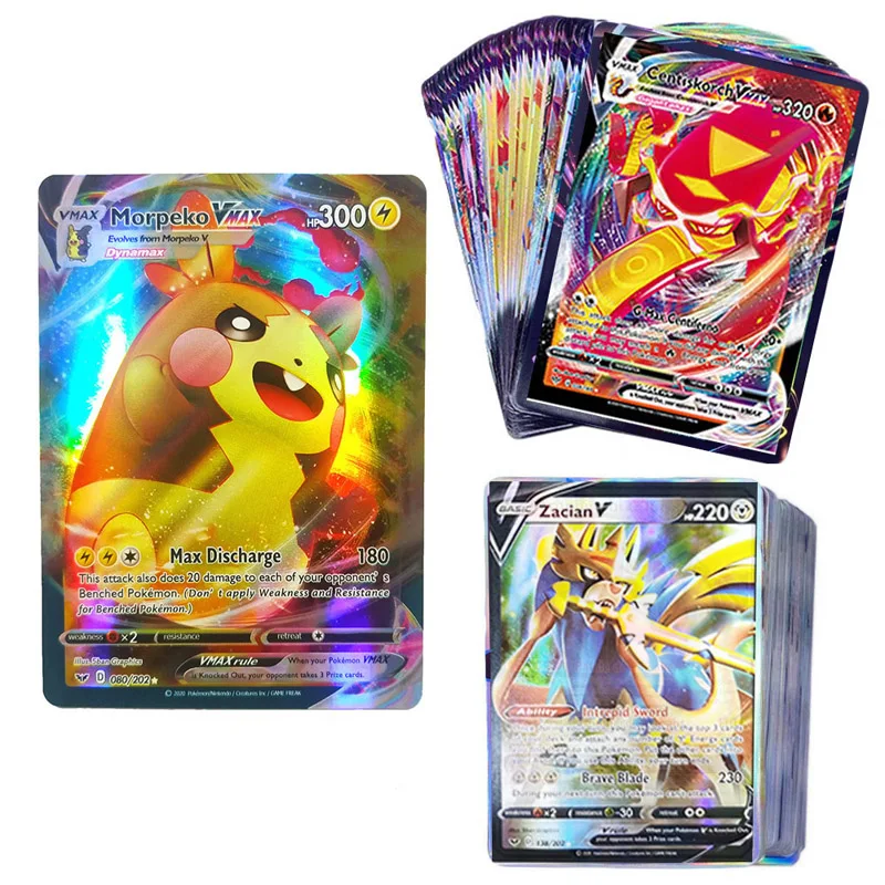 

Лидер продаж, игровые карты Pokemon, французская версия, GX EX MEGA VMAX, коллекция боевых действий, торговые карты, детские игрушки, подарок на день ро...