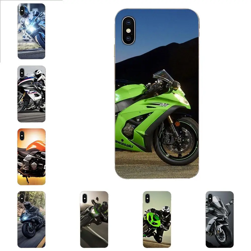 Kawasaki Ninja спортивный мотоцикл для huawei P7 P8 P9 P10 P20 P30 Lite Mini Plus Pro Y9 Prime P Smart Z 2018 2019 ТПУ