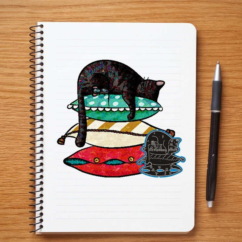 

Cats Pillow Metal Cutting Dies Stencil Scrapbooking DIY Album Stamp Paper Card