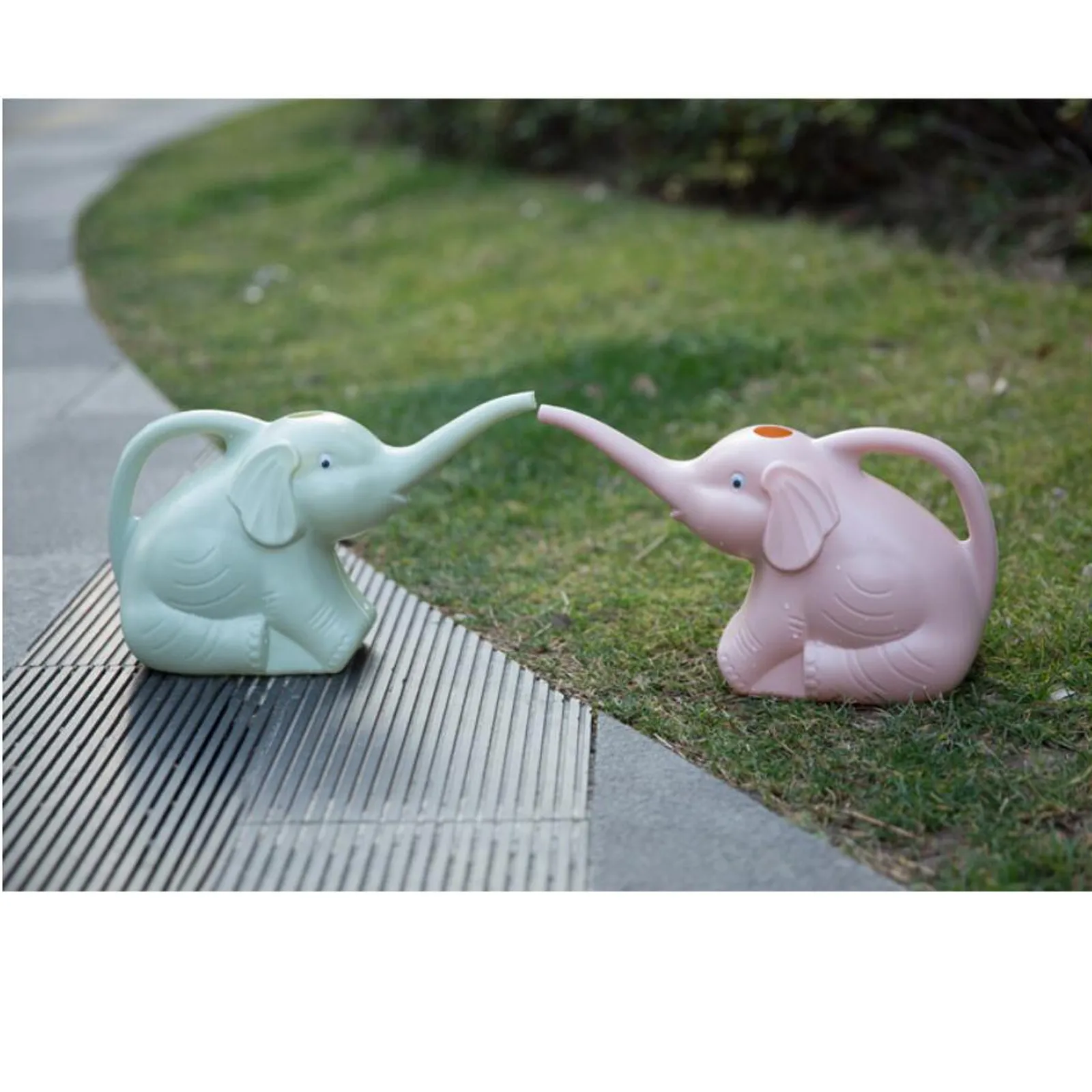 

Creative Baby Elephant Watering Flower Long-mouth Watering Cans Home Gardening Plant Flowers Water Feeder Plant Waterer/#