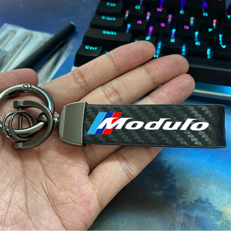 

Брелок для ключей с текстурой из углеродного волокна для Honda Modulo FIT S660